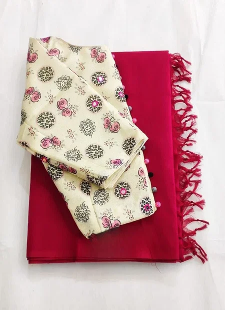 Tew Chanderi Model Kalamkari Ekkat Print Saree Exporters In India